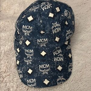Unisex MCM Classic Cap in Vintage Denim Jaquard OS